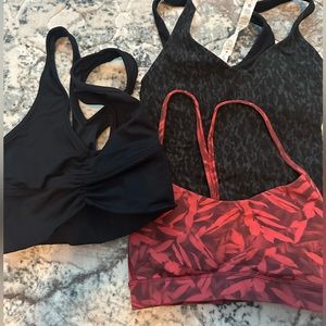 Used workout bras lululemon and alo